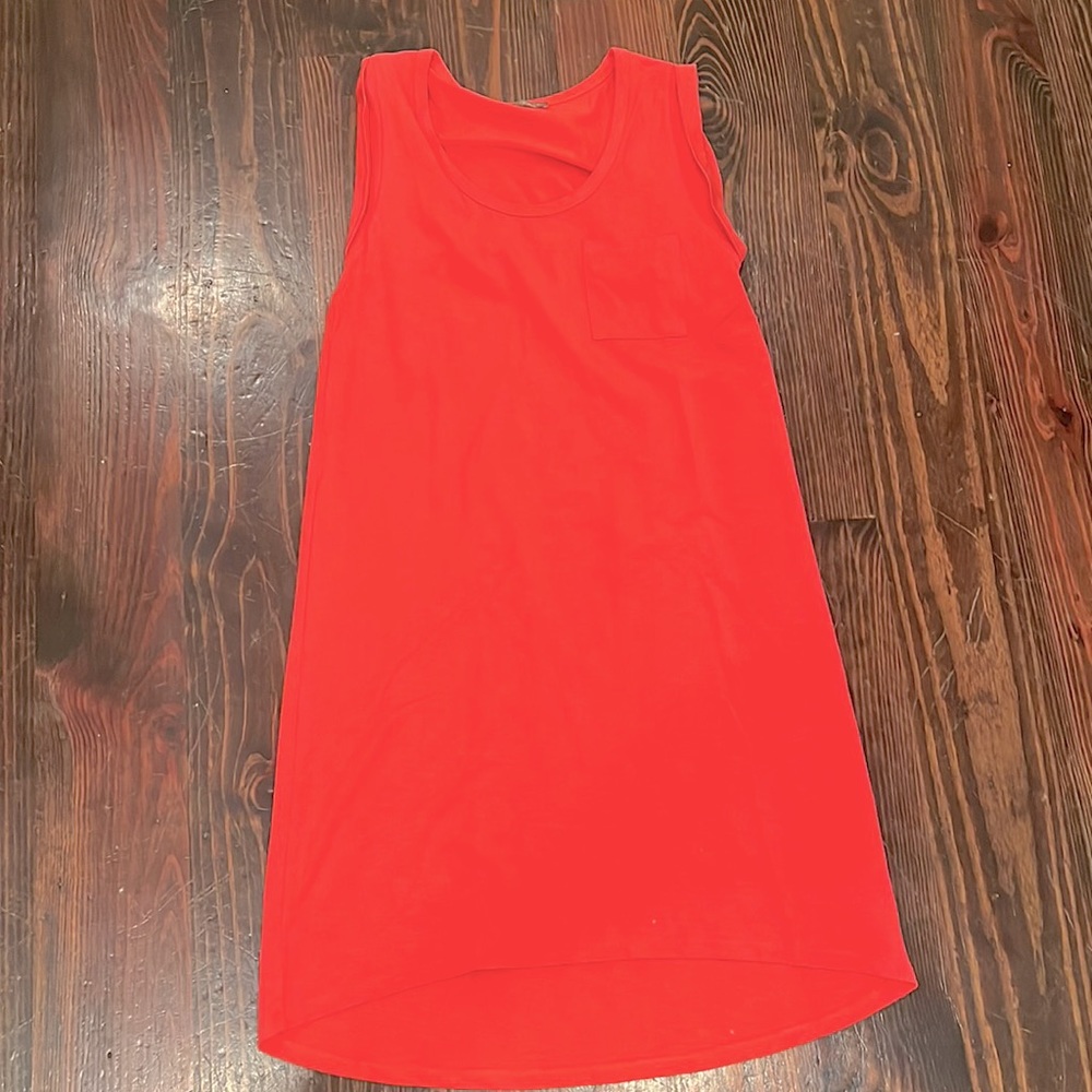 Lilla P raspberry colored cotton dress